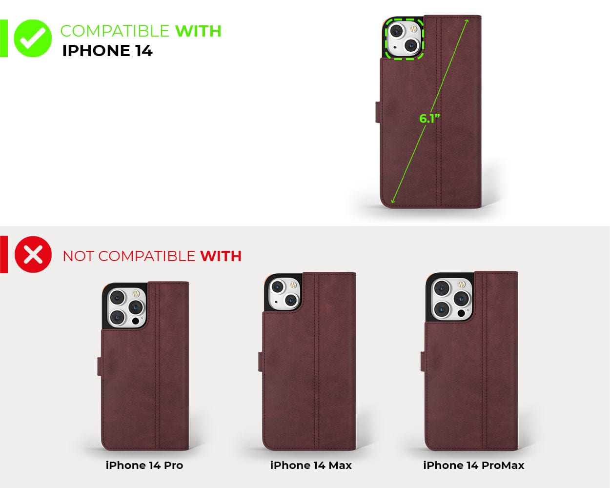 Complete Protection Bundle (Vintage Wallet) - Apple iPhone 14 Pro