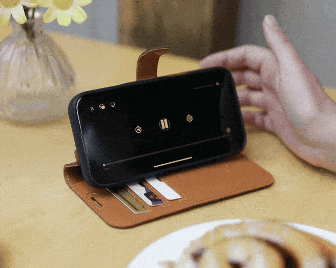 Apple iPhone 12 Mini - Vintage Leather Wallet Phone Case