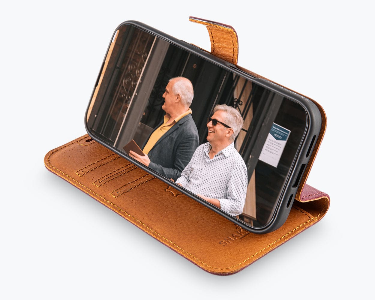 Apple Iphone 16 Vintage Leather Wallet - Snakehive UK