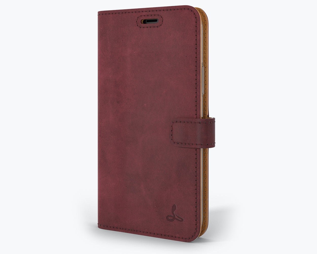 Apple iPhone 11 Pro Max - Vintage Leather Wallet Plum Apple iPhone 11 Pro Max - Snakehive UK