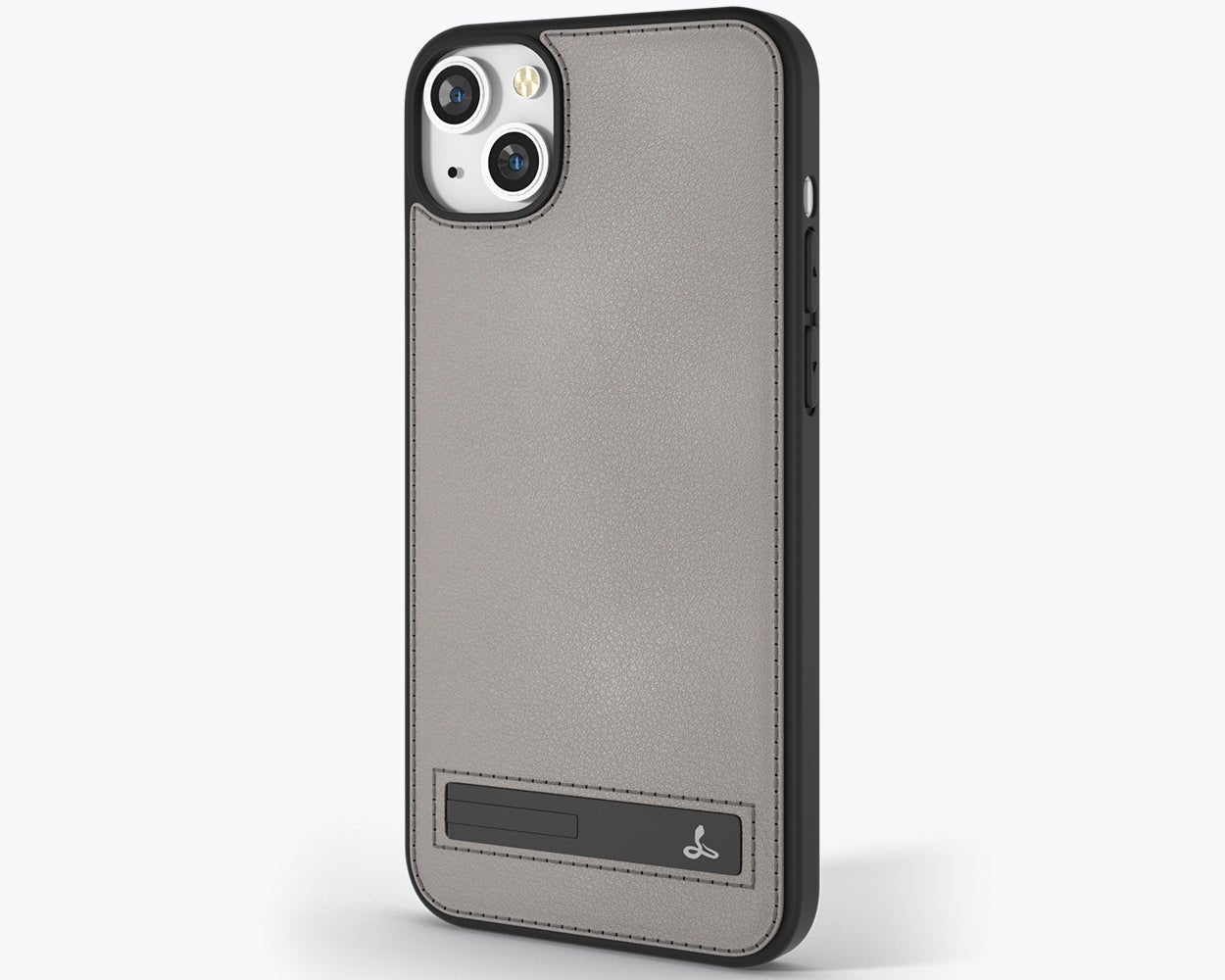 Apple iPhone 14 - Metro Leather Case Pebble Grey Apple iPhone 14 - Snakehive UK