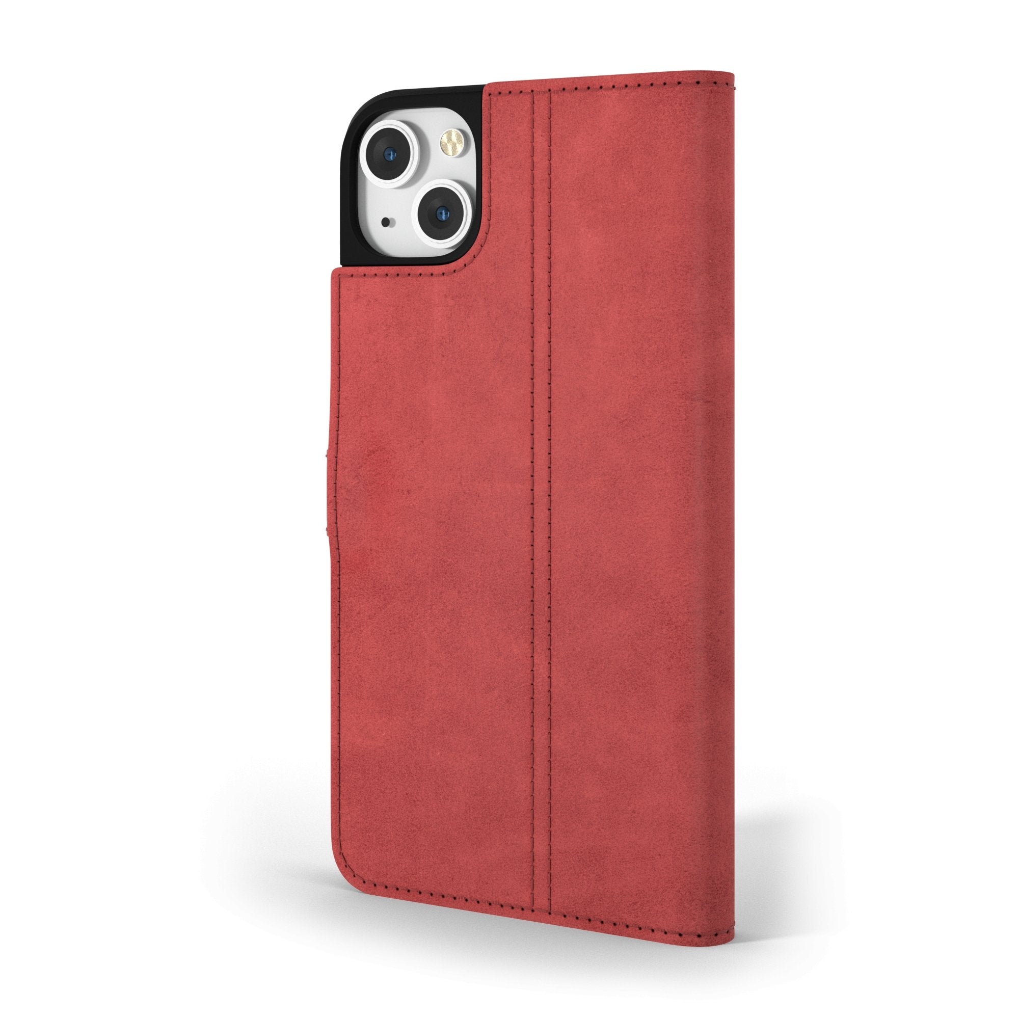 Apple iPhone 14 - Vintage Leather Wallet Red - Limited Edition Apple iPhone 14 - Snakehive UK