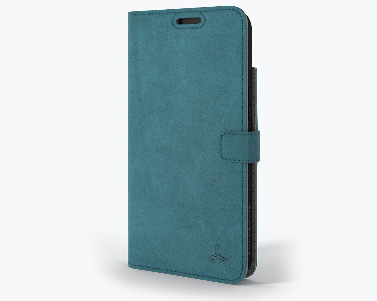 Apple iPhone 14 - Vintage Leather Wallet Teal Apple iPhone 14 - Snakehive UK