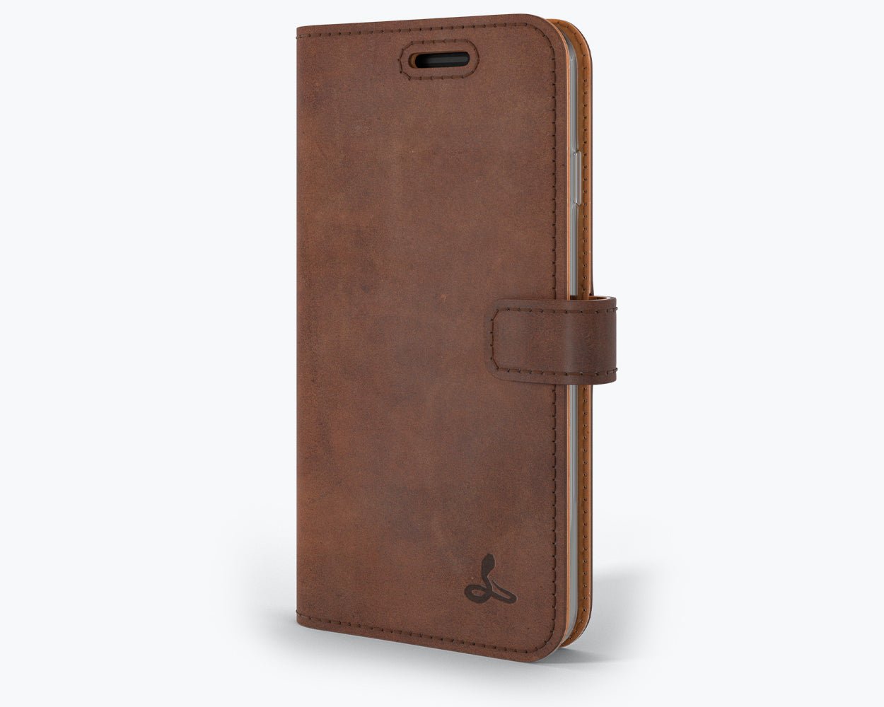 Apple iPhone SE (2020) / SE (2022) - Vintage Leather Wallet Chestnut Brown Apple iPhone SE 2020 / 2022 - Snakehive UK