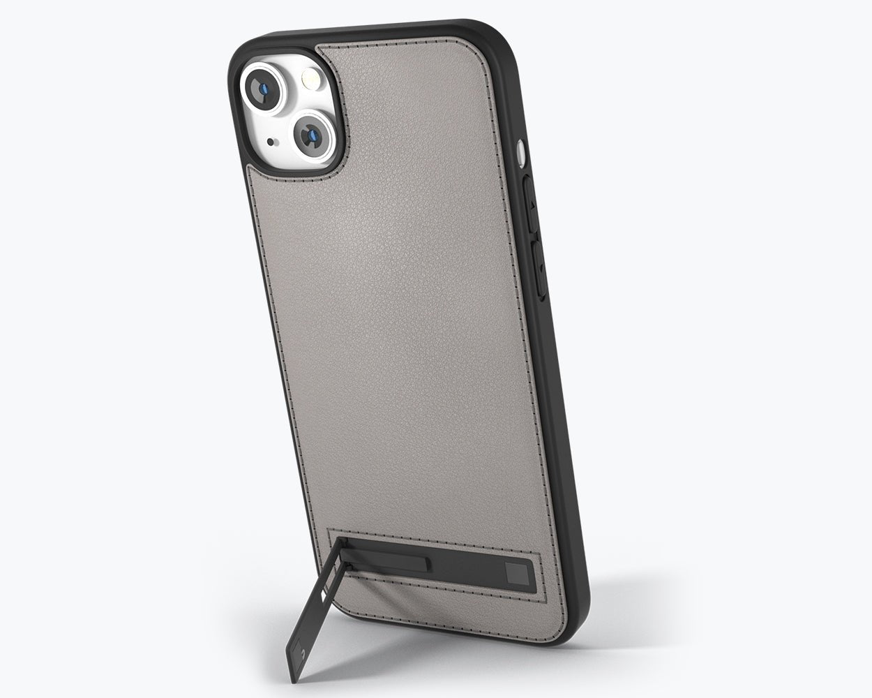 Metro Leather Case - Apple iPhone 14 Plus Pebble Grey Apple iPhone 14 Plus - Snakehive UK