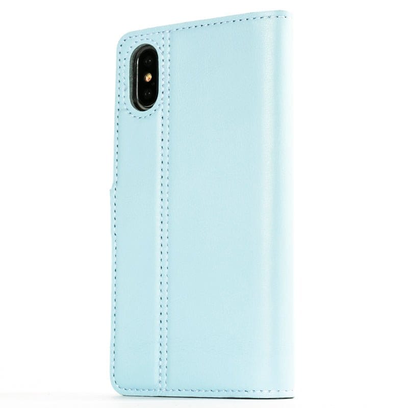 Pastel Leather Wallet - Apple iPhone XS Max Mint Green Apple iPhone XS Max - Snakehive UK