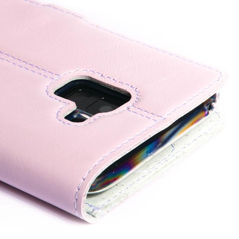Pastel Leather Wallet - Samsung Galaxy A8 Plus (2018) Blush Samsung Galaxy A8Plus (2018) - Snakehive UK