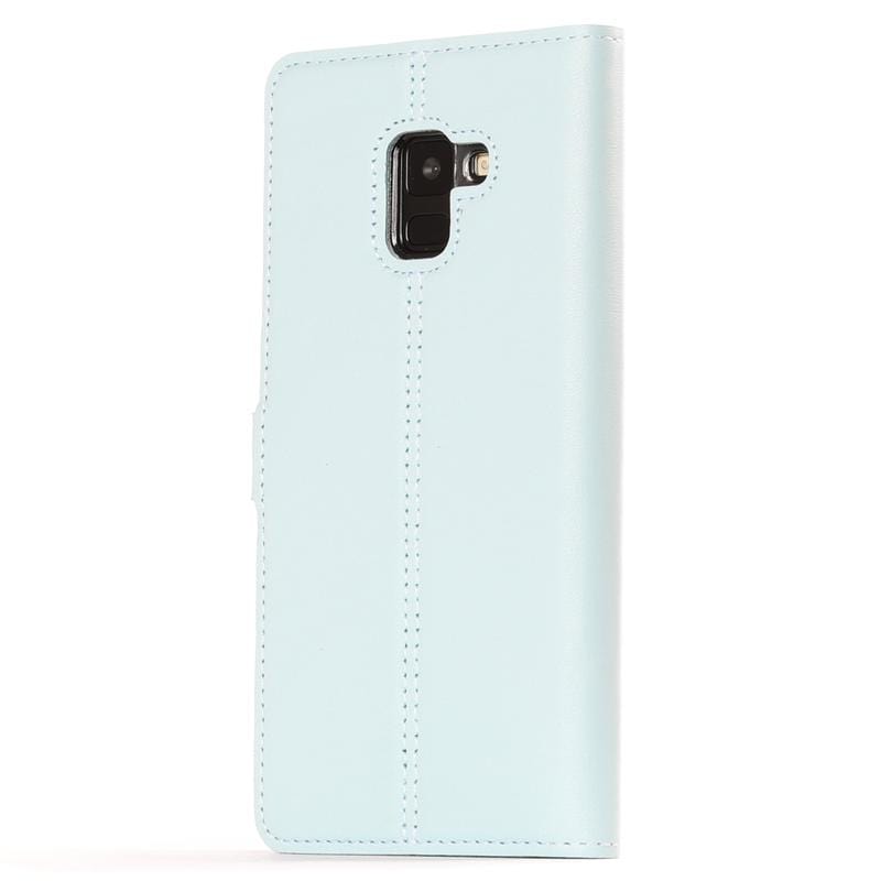 Pastel Leather Wallet - Samsung Galaxy A8 Plus (2018) Blush Samsung Galaxy A8Plus (2018) - Snakehive UK