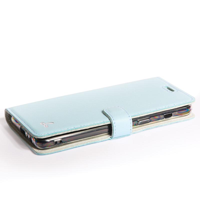 Pastel Leather Wallet - Samsung Galaxy A8 Plus (2018) Blush Samsung Galaxy A8Plus (2018) - Snakehive UK