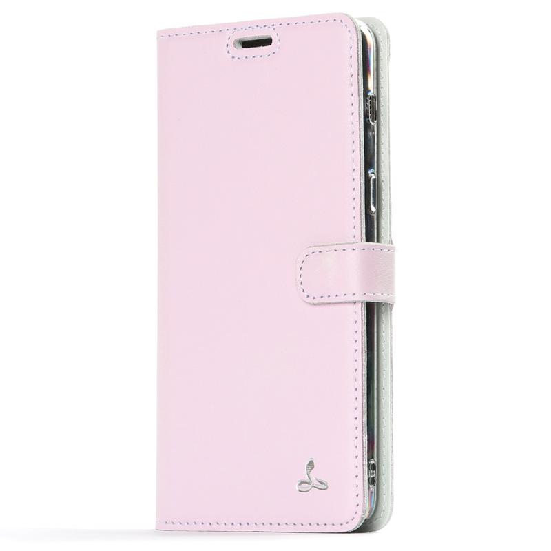 Pastel Leather Wallet - Samsung Galaxy A8 Plus (2018) Blush Samsung Galaxy A8Plus (2018) - Snakehive UK
