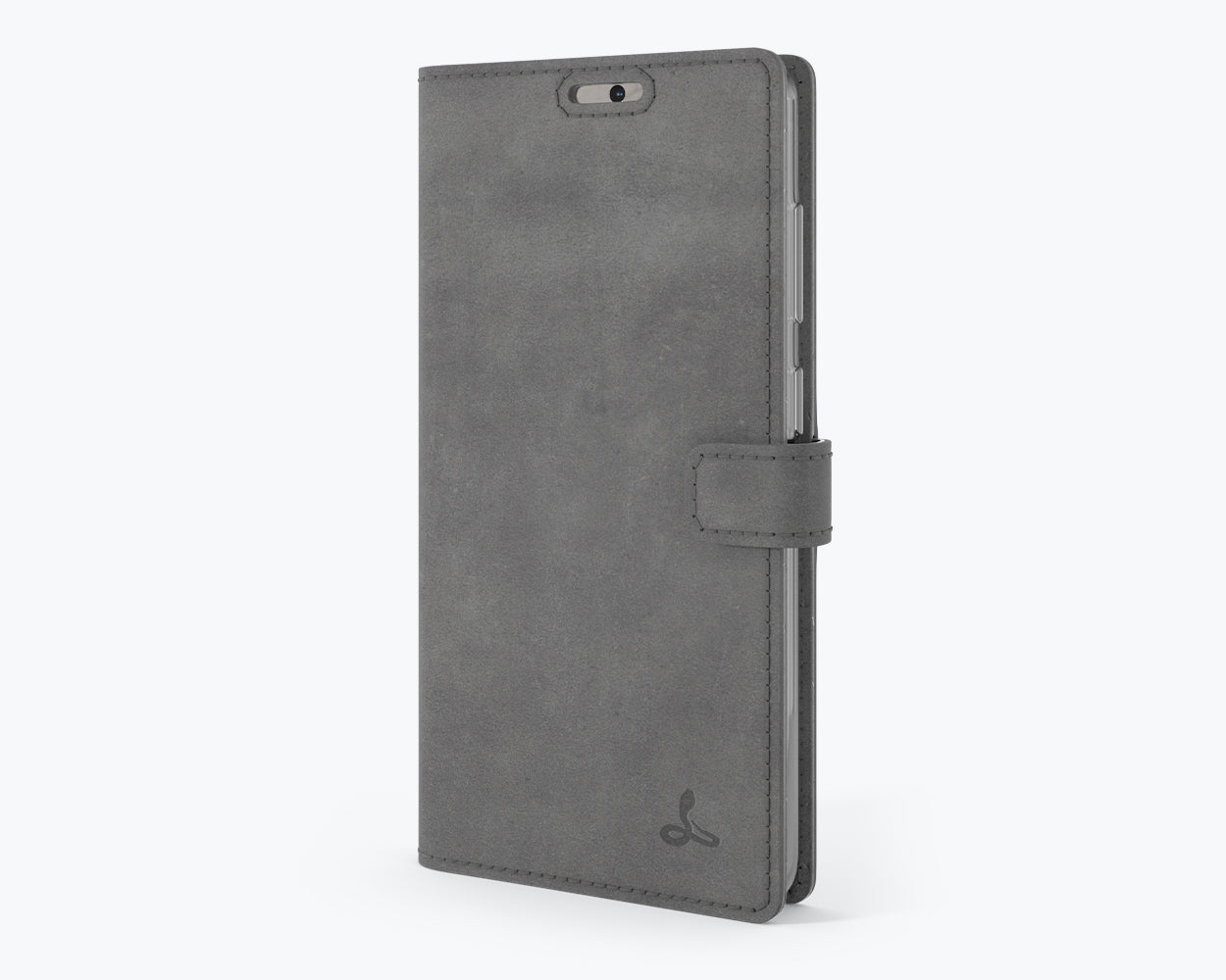 Samsung Galaxy S20 - Vintage Leather Wallet Grey Samsung Galaxy S20 - Snakehive UK