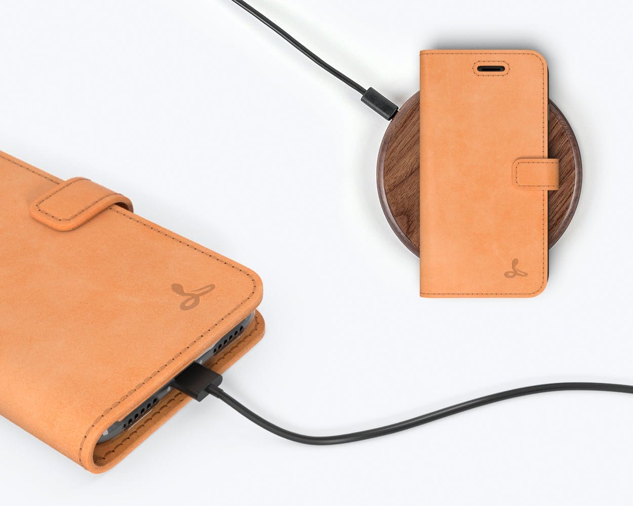 Apple iPhone 8 - Vintage Leather Wallet (Almost Perfect) Moss Green Apple iPhone 8 - Snakehive UK