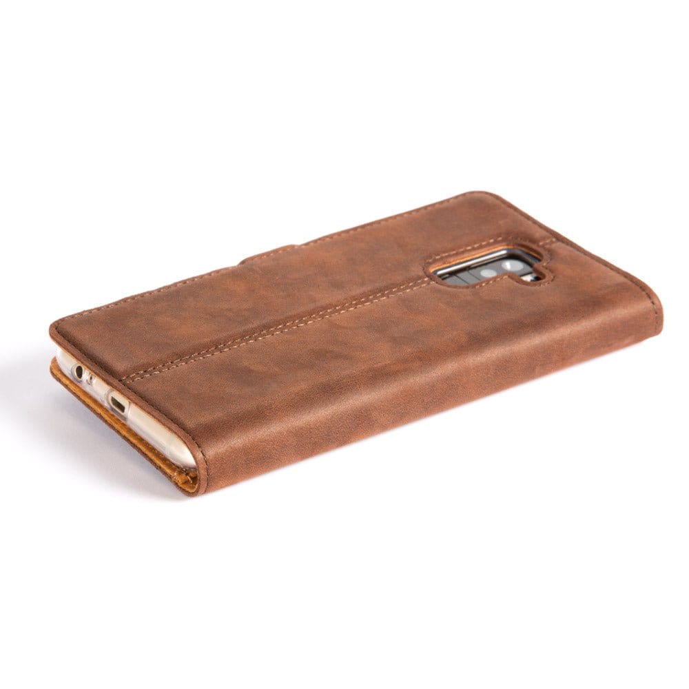Vintage Leather Wallet - Samsung Galaxy A6 Plus (2018) Plum Samsung Galaxy A6 Plus (2018) - Snakehive UK