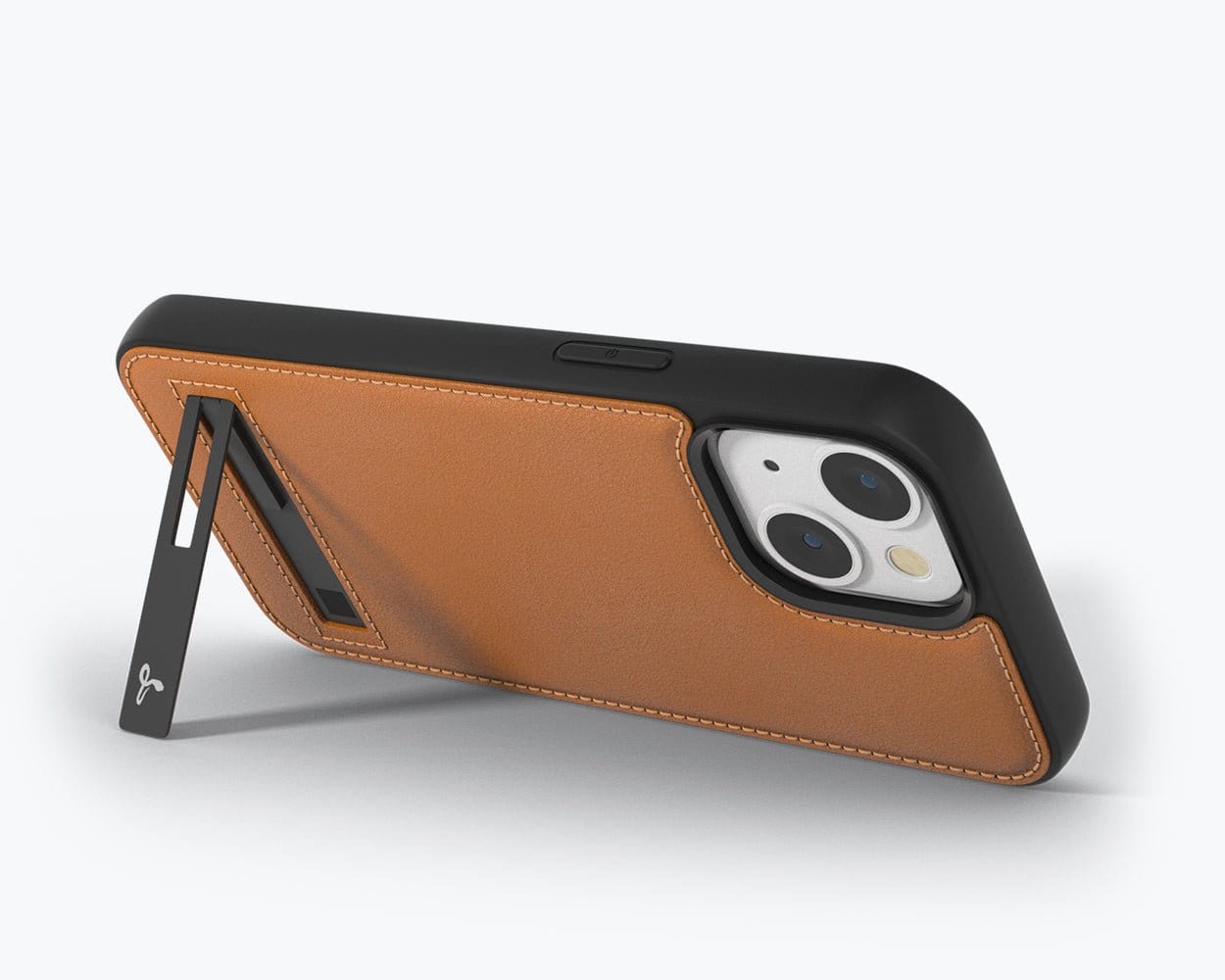 Apple iPhone 13 - Metro Leather Case Pebble Grey Apple iPhone 13 - Snakehive UK