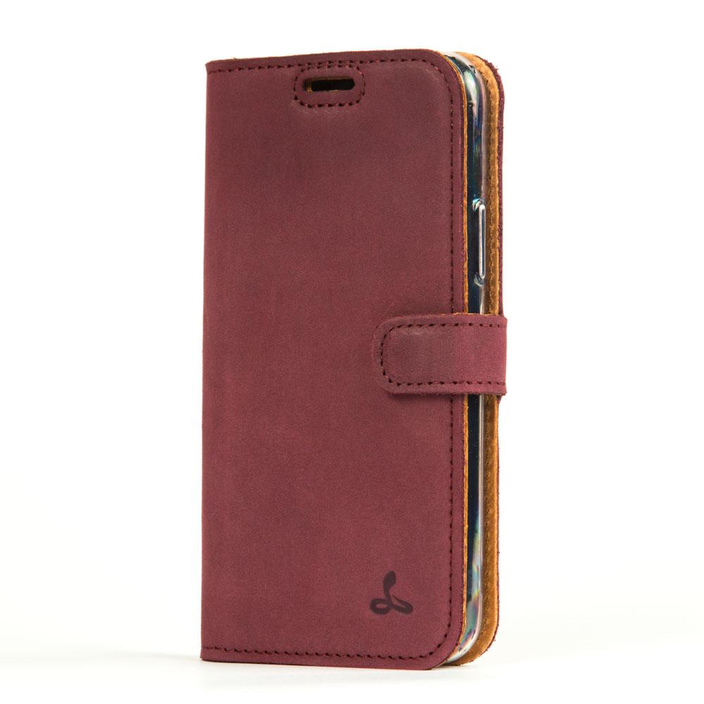 Vintage Leather Wallet - Google Pixel 4 XL Plum Google Pixel 4 XL - Snakehive UK