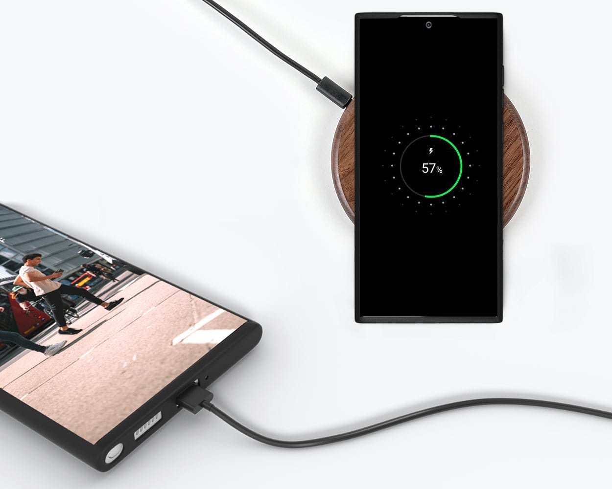 Samsung Galaxy S22 Ultra - Metro Leather Case Pebble Grey Samsung Galaxy S22 Ultra - Snakehive UK