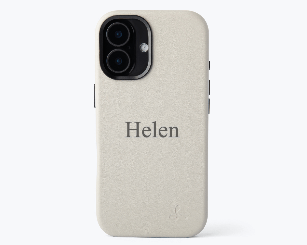 Personalised Slim Leather iPhone Case