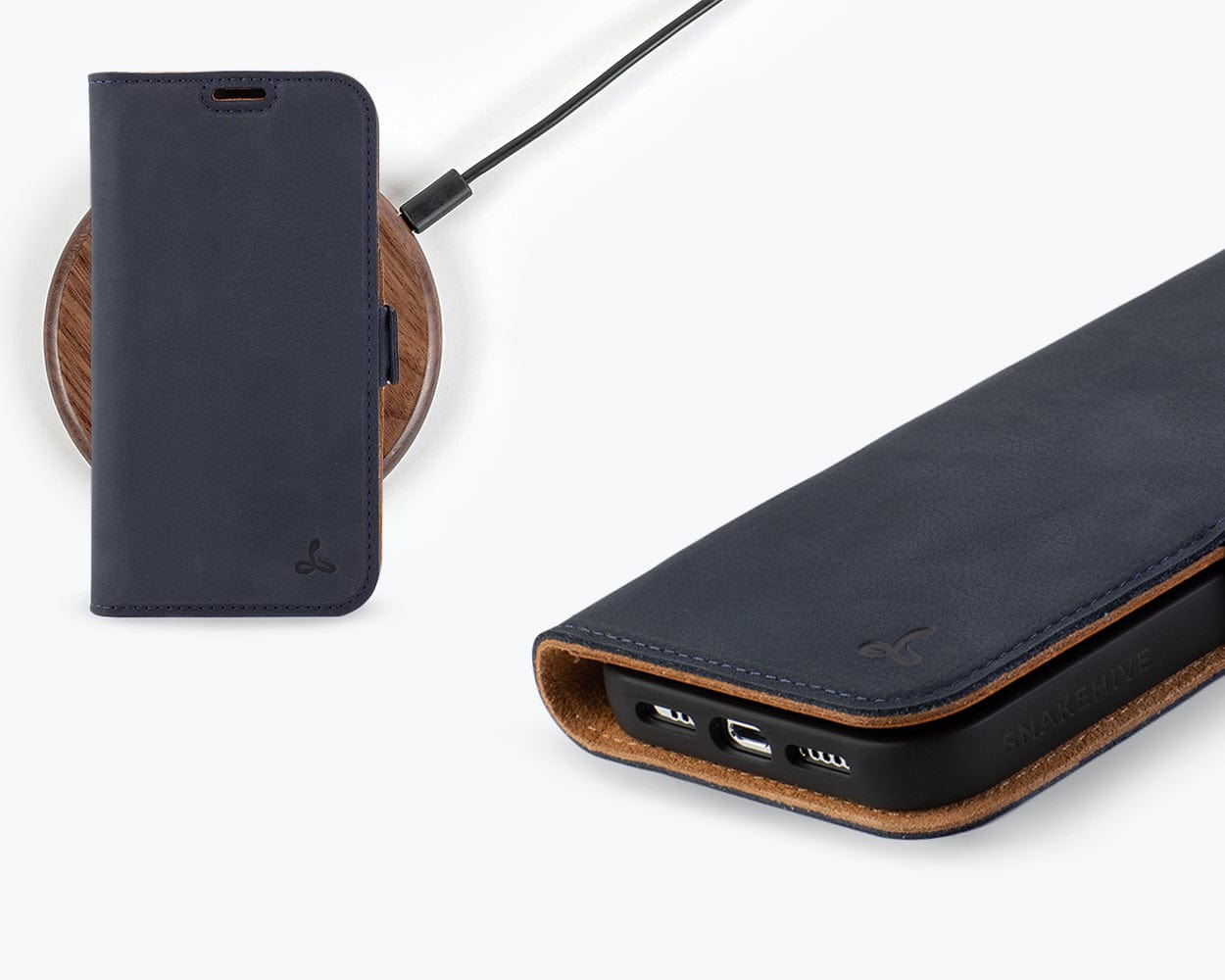 Vintage Leather Wallet Apple Iphone 14 Pro - Snakehive UK