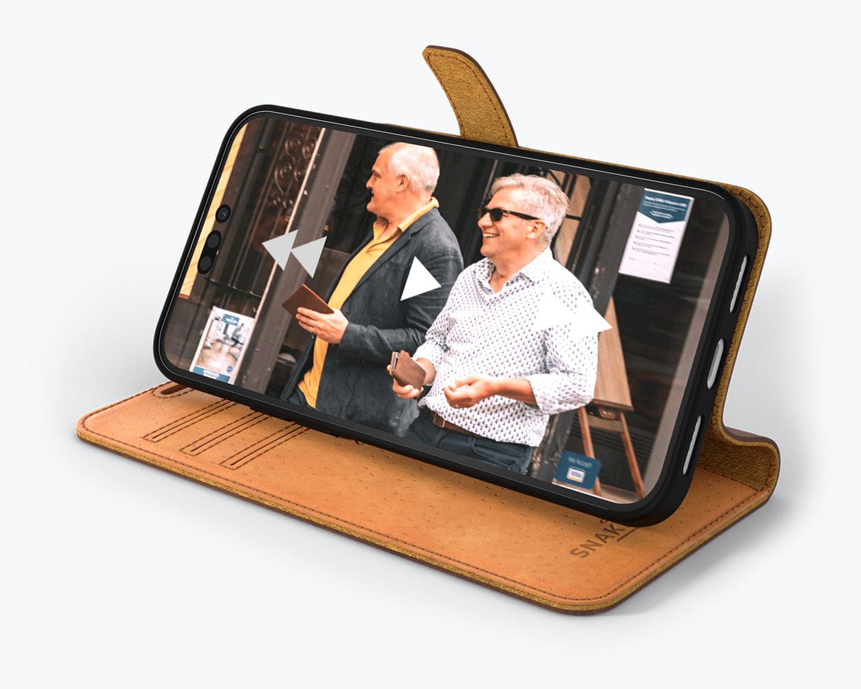 Copy Of Apple Iphone 14 Pro Vintage Leather Wallet - Snakehive UK
