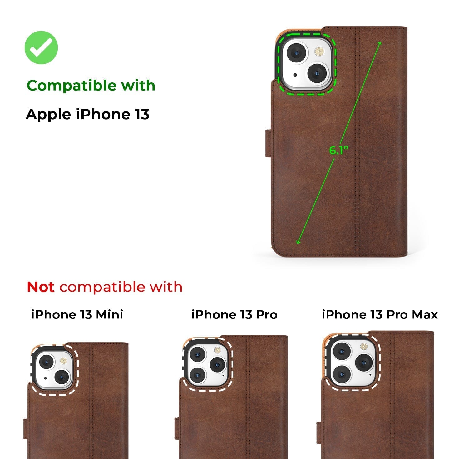 Complete Protection Bundle (Vintage Wallet) - Apple iPhone 13