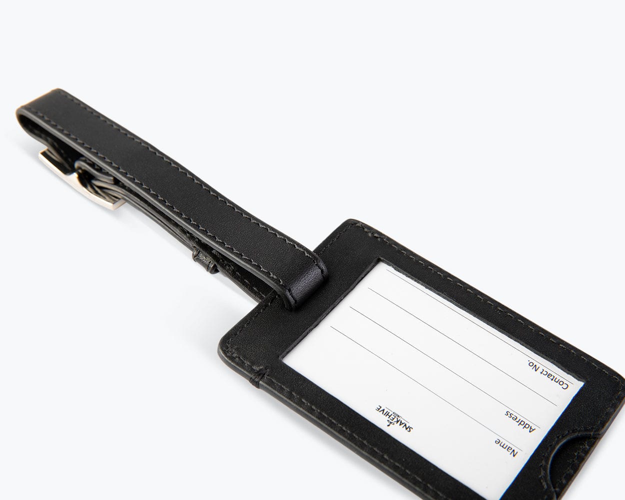 Leather Luggage Tag The Essential Collection - Snakehive UK