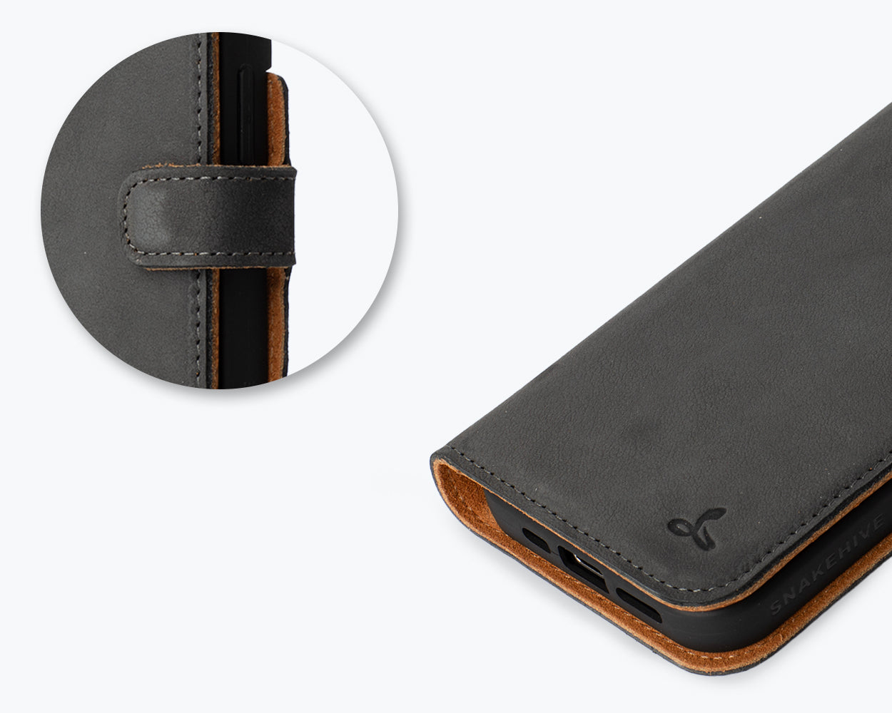 Apple iPhone 15 Pro - Vintage Leather Wallet