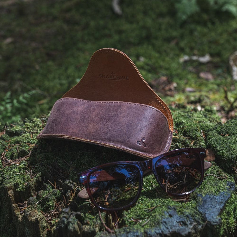 Vintage Leather Glasses Case