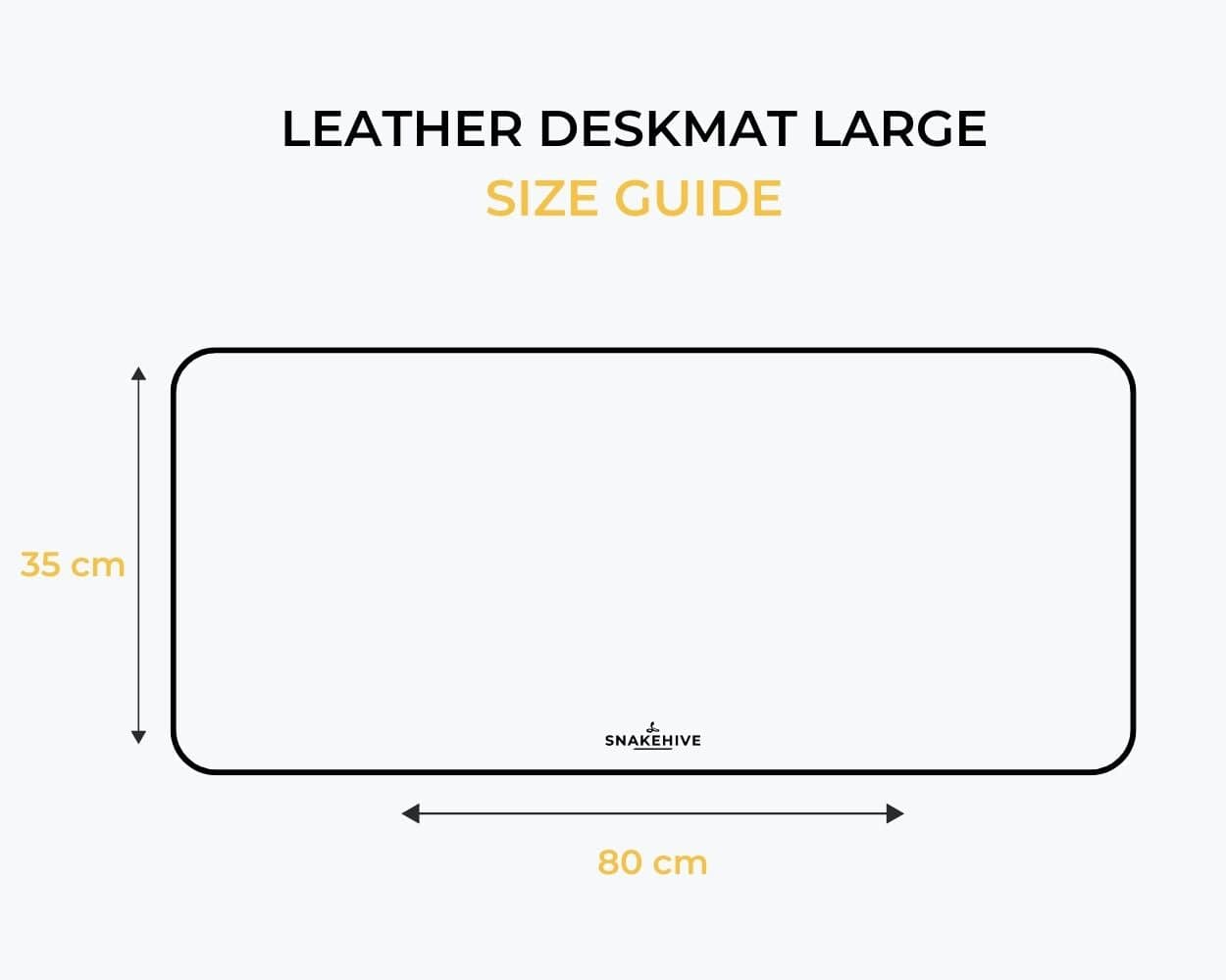 Metro Leather Desk Mat Large - Snakehive UK