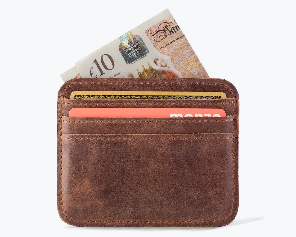 Vintage Leather Cardholder - Snakehive UK