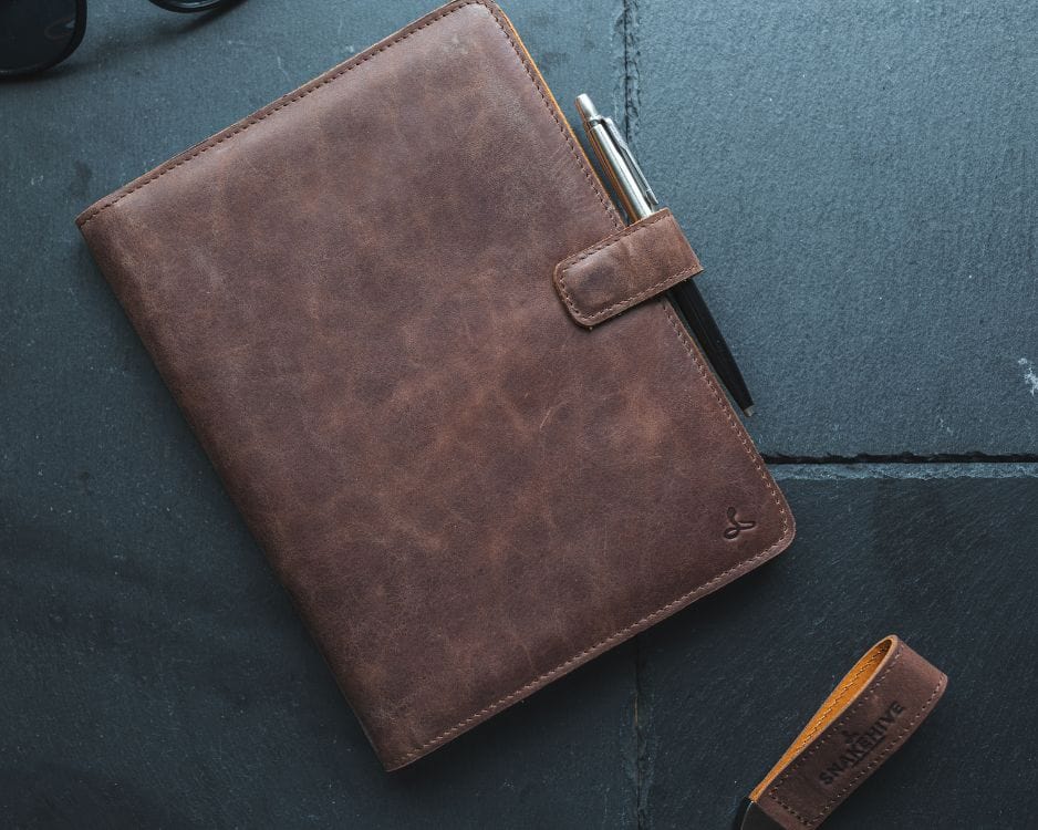 Vintage A5 Leather Notebook Cover (With Notebook Included)