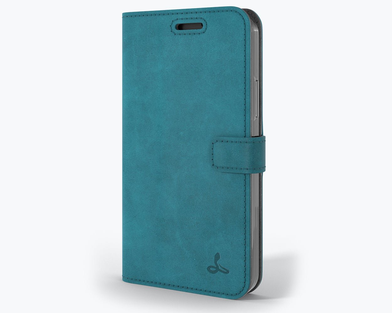 Apple iPhone 12 - Vintage Leather Wallet Teal Apple iPhone 12 - Snakehive UK