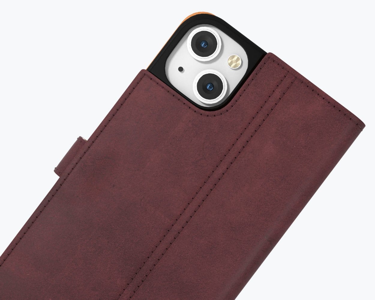 Apple iPhone 14 Plus - Vintage Leather Wallet Red - Limited Edition Apple iPhone 14 Plus - Snakehive UK