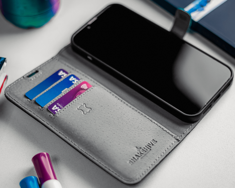 Copy Of Apple Iphone 14 Pro Vintage Leather Wallet - Snakehive UK