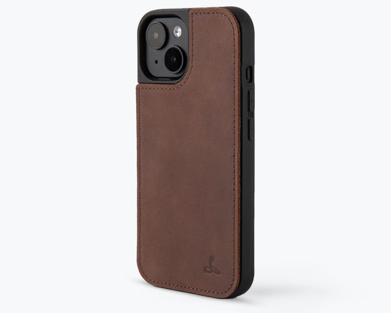 Vintage Leather Back Case - Apple iPhone 15