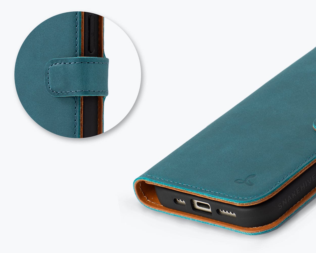 Apple Iphone 16 Plus Vintage Leather Wallet - Snakehive UK