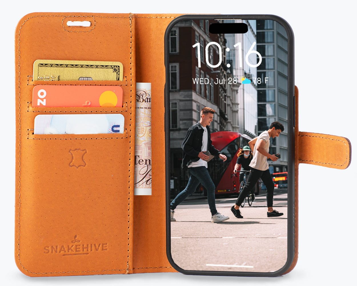 Iphone 15 Leather Wallet Case - Snakehive UK