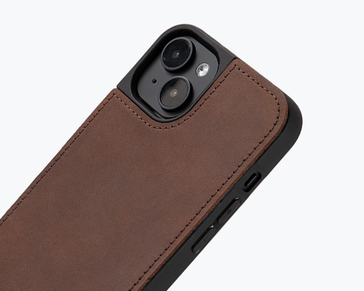 Vintage Leather Back Case - Apple iPhone 15 Plus