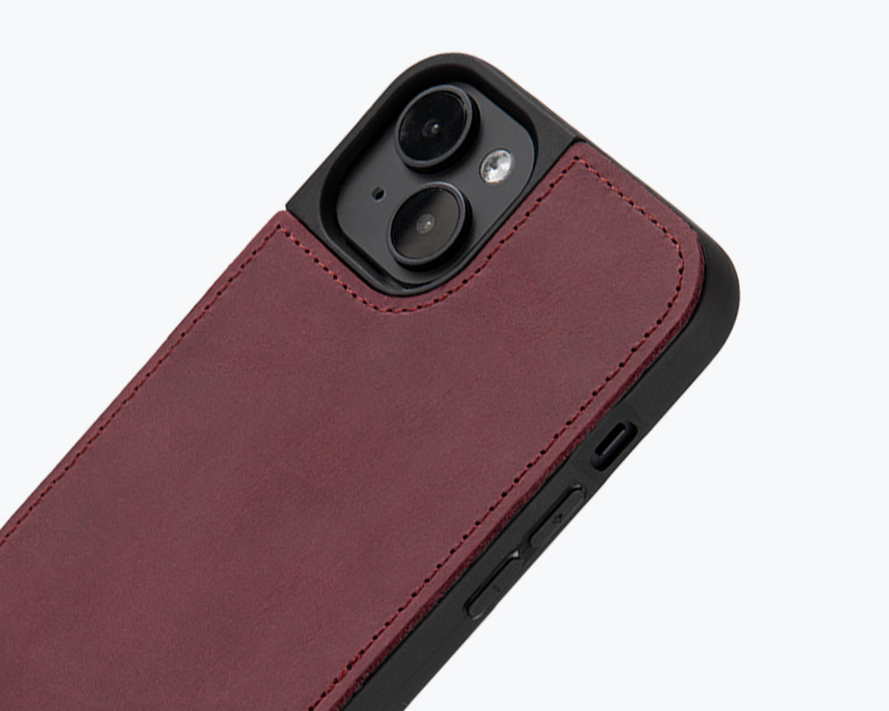 Vintage Leather Back Case - Apple iPhone 15 Plus