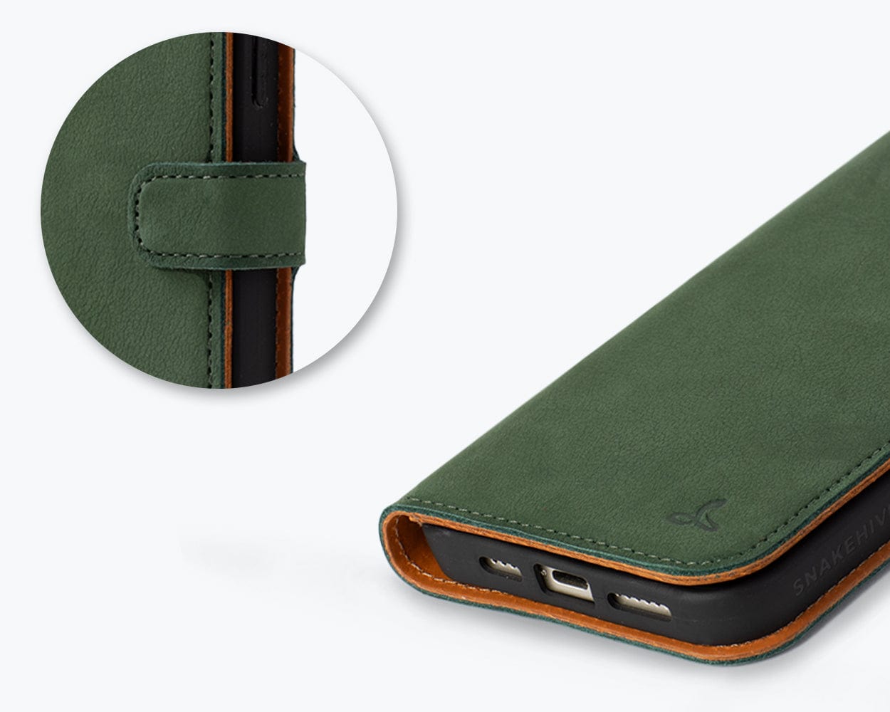 Apple iPhone 15 Plus - Vintage Leather Wallet