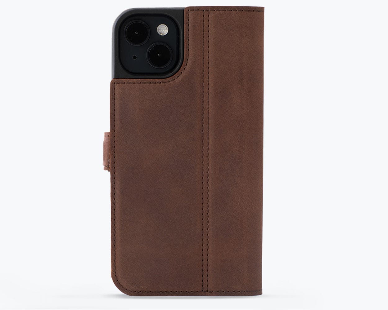 Apple Iphone 15 Plus Vintage Leather Wallet Slim Clasp - Snakehive UK