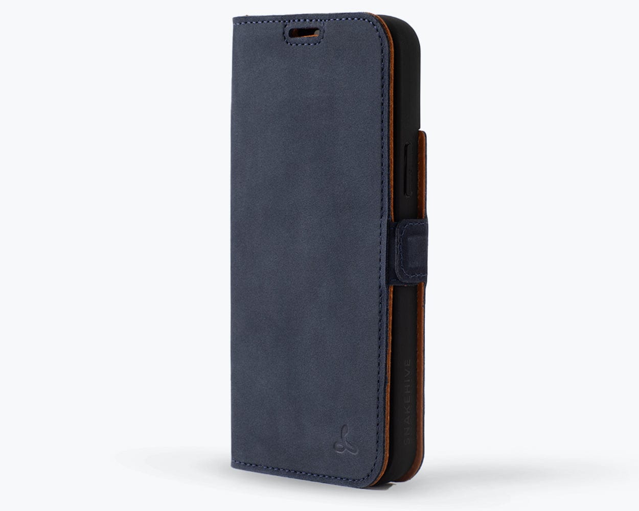 Apple Iphone 15 Plus Vintage Leather Wallet Slim Clasp - Snakehive UK