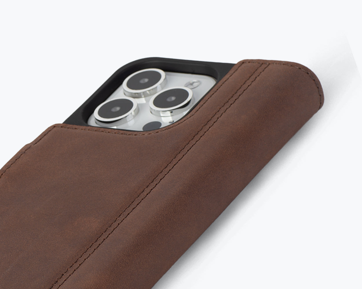 Apple iPhone 15 Pro - Vintage Leather Wallet