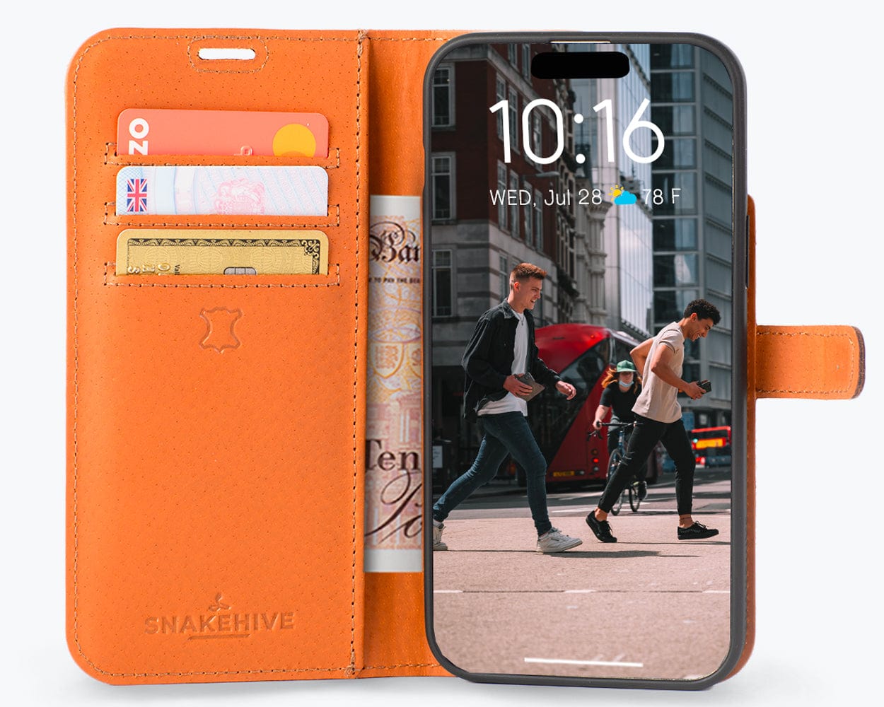 Iphone 15 Pro Max Leather Wallet Case - Snakehive UK