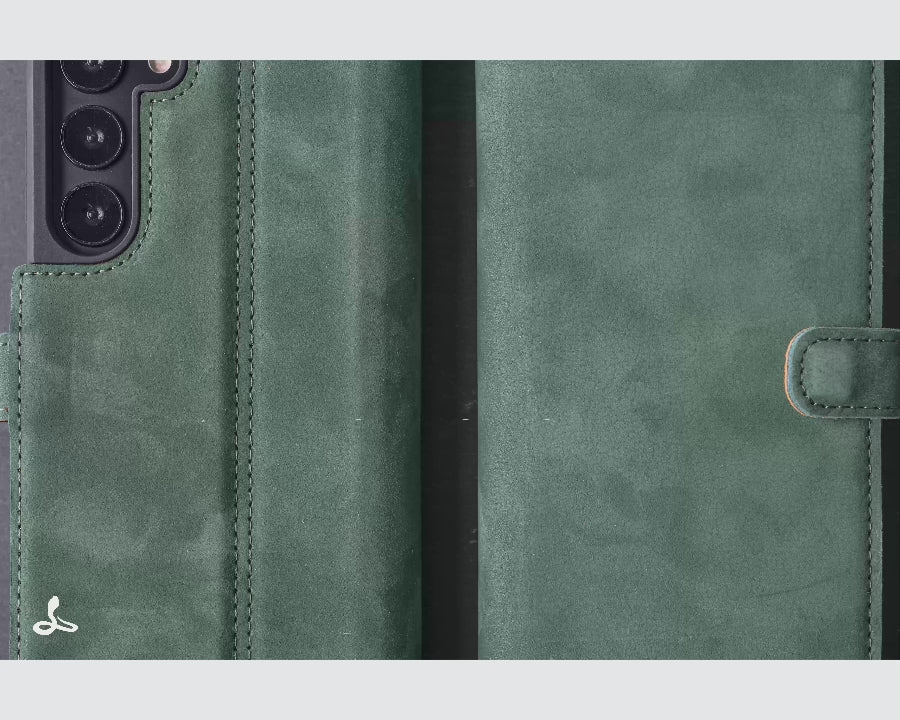 Samsung Galaxy S23 Ultra Vintage Leather Wallet - Snakehive UK