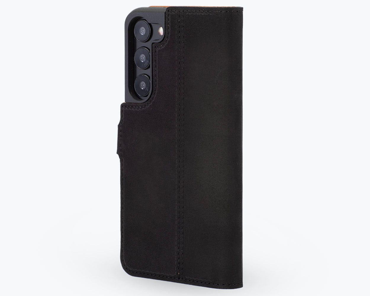 Samsung Galaxy S23 Plus - Vintage Leather Wallet Black Samsung Galaxy S23 Plus - Snakehive UK