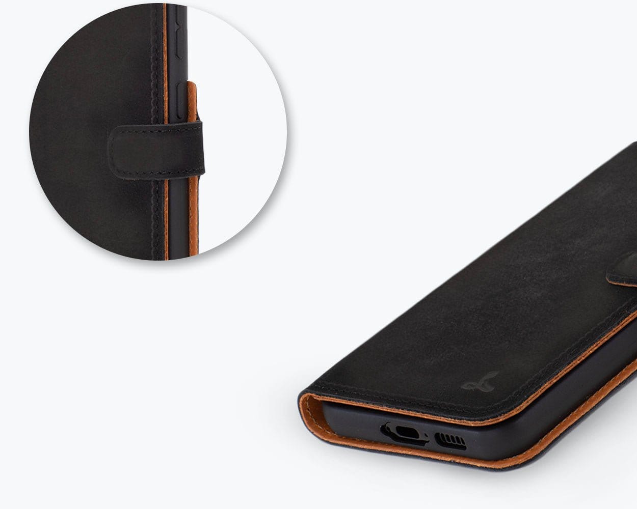 Samsung Galaxy S23 Plus - Vintage Leather Wallet Black Samsung Galaxy S23 Plus - Snakehive UK