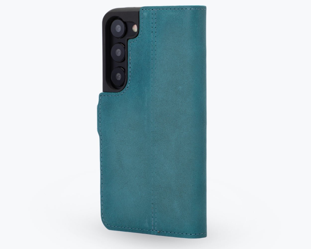 Samsung Galaxy S23 - Vintage Leather Wallet Teal Samsung Galaxy S23 - Snakehive UK