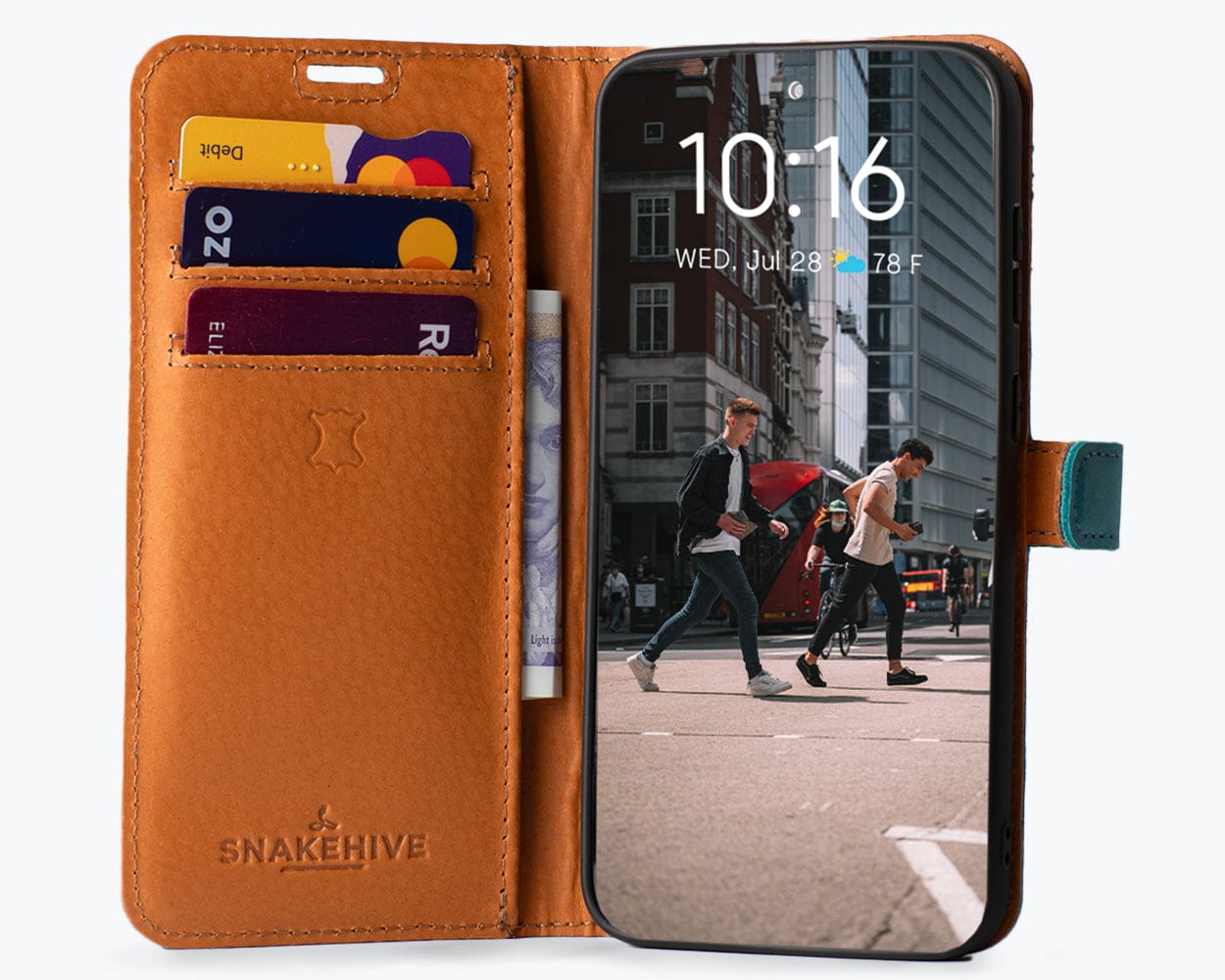 Vintage Leather Wallet Samsung Galaxy S24 Fe - Snakehive UK