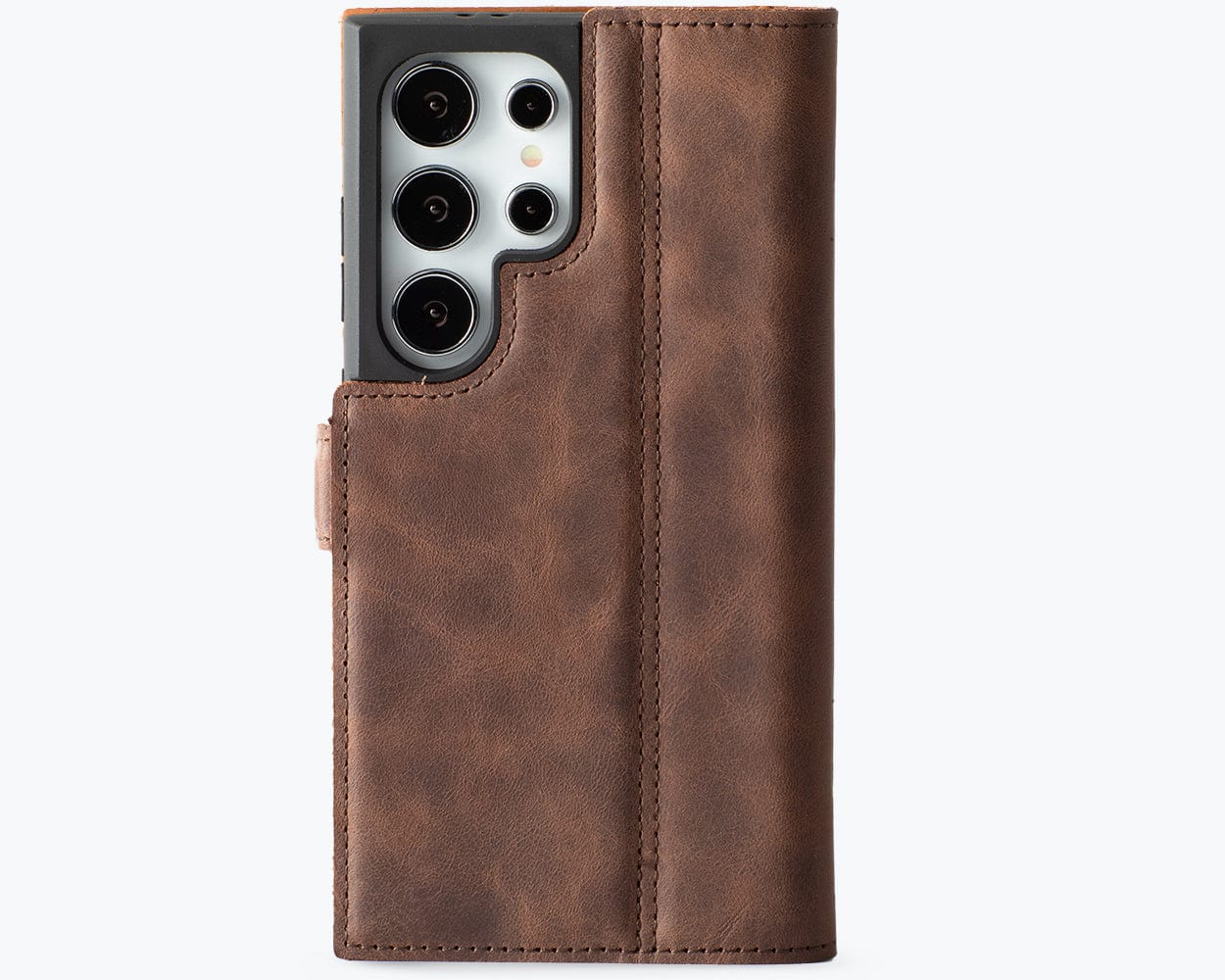 Samsung Galaxy S24 Ultra Vintage Leather Wallet Side Clasp - Snakehive UK