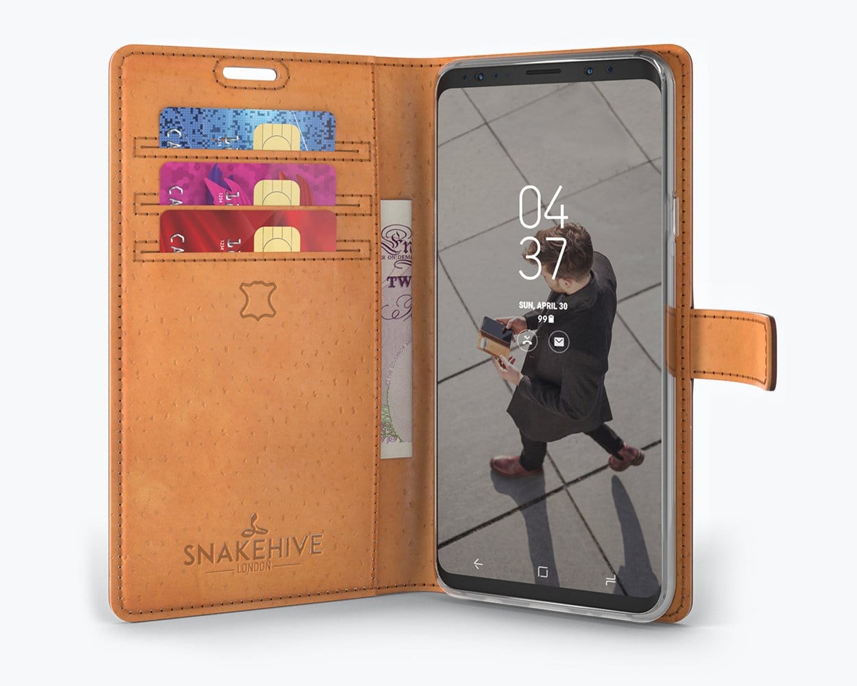 Samsung Galaxy S9 - Vintage Leather Wallet Phone Case